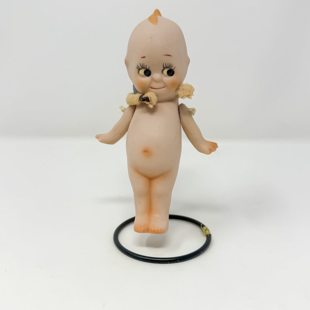 Lot of 4 Vintage Bisque Porcelain Kewpie Dolls Curio Cabinet-Ready Heirloom - Picture 6 of 15